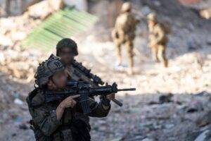 Israeli Defence Force operating against armed terrorist cells.