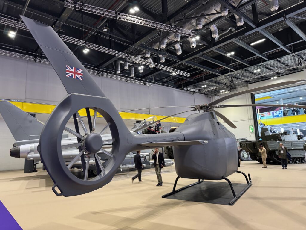 Royal Air Force's Leonardo Proteus helicopter.