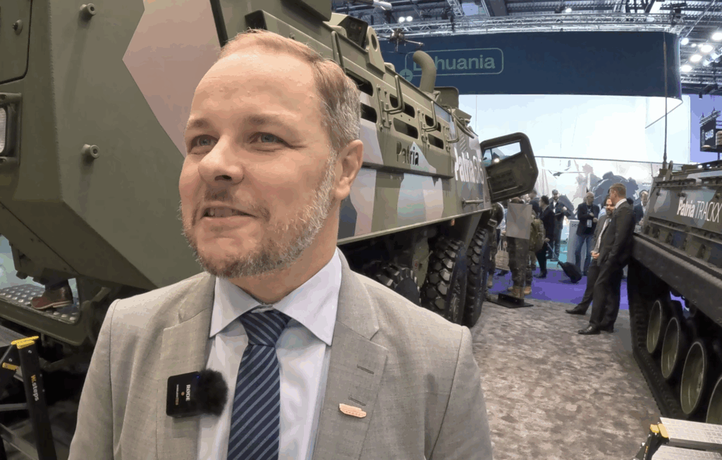 Jussi Järvinen, EVP of Protected Mobility at DSEI2025, London.