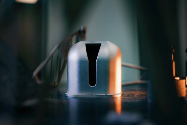 Camera turret 3D printed from Armox® 500 AM Powder, requiring no post-print heat treatment or machining before deployment. (Image: SSAB) Camera turret 3D printed from Armox® 500 AM Powder, requiring no post-print heat treatment or machining before deployment. (Image: SSAB)